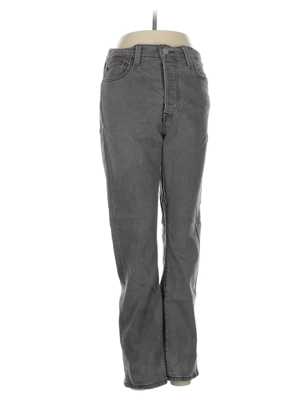 Levi's Women's Gray Straight-Leg Jeans